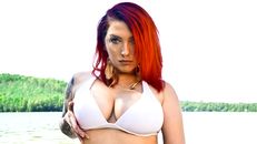 Bikini goddess at the lake